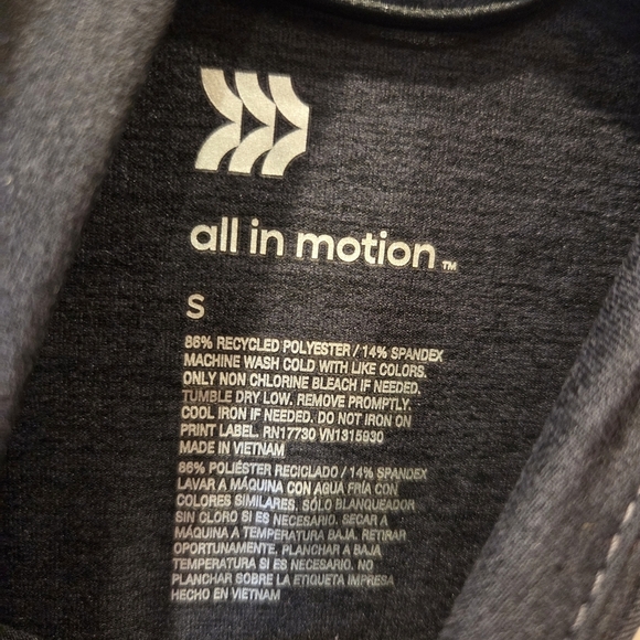 Women's Soft Stretch Jacket - Heathered Black Small New Active Run Workout Gym - Picture 7 of 11